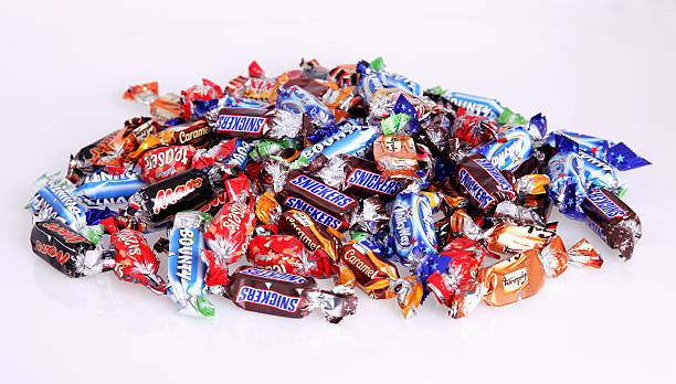 милый collection - hard candy candy wrapped pick and mix стоковые фото и изобра�жения