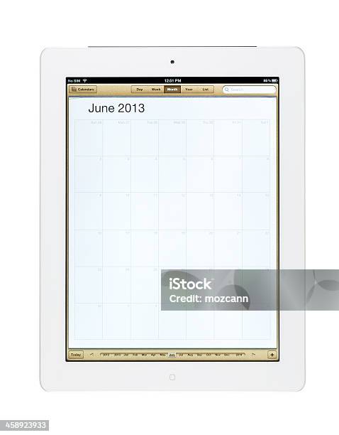 Июнь 2013 Calender На Новый Ipad — стоковые фотографии и другие картинки 2013 - 2013, GAFAM, iPad