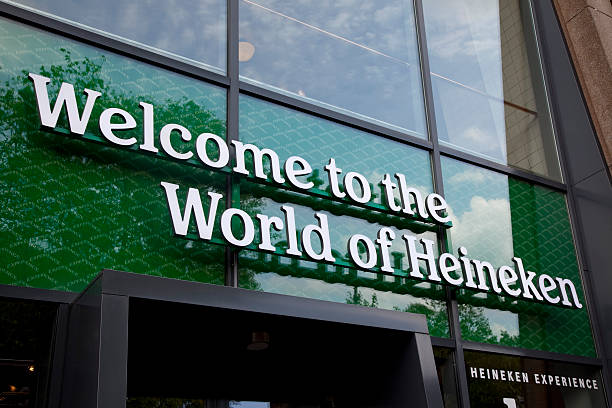 Heineken experience museum. stock photo