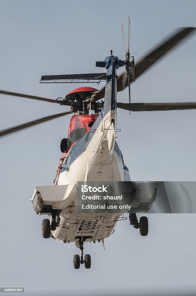 Abfahrt mit dem Hubschrauber - Lizenzfrei Editorial Stock-Foto