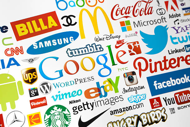 marke logotypes welt - google blog social networking symbol stock-fotos und bilder