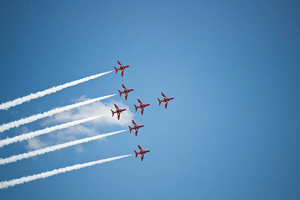 Red Arrows stock photo