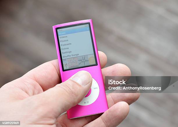 Ipod Nano Stock Photo - Download Image Now - iPod, MP3 Player, Pink Color