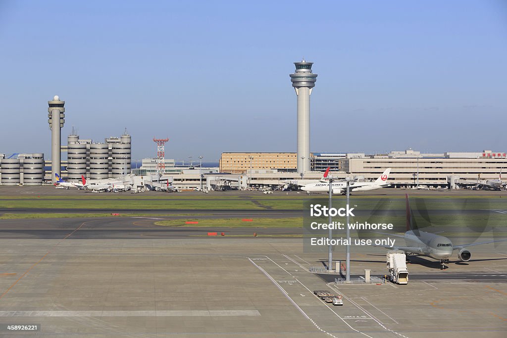 Aeroporto Internacional de Tóquio no Japão - Foto de stock de Aeroporto Internacional de Tóquio royalty-free