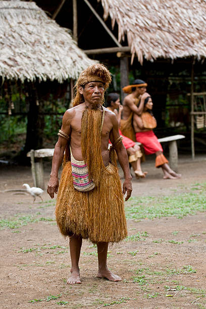 Amazon Tribe Chief. stock photo