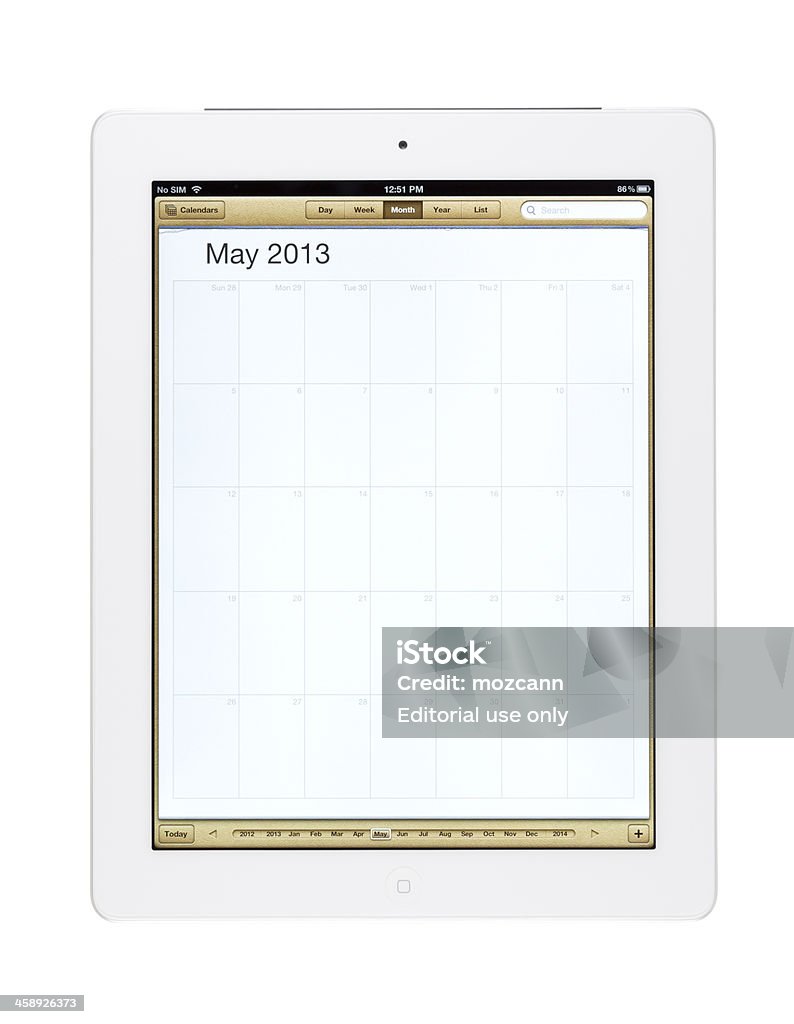 Może 2013 kalendarz na nowy Ipad - Zbiór zdjęć royalty-free (2013)