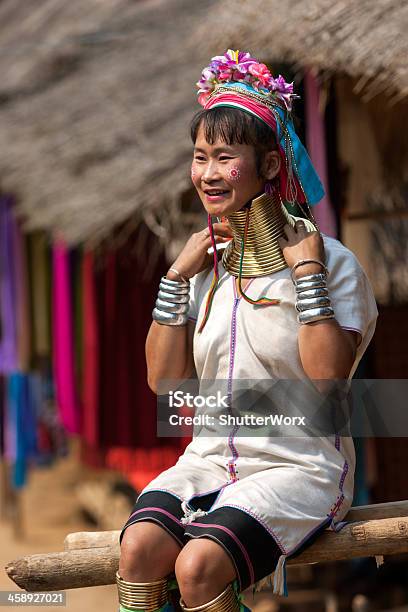 Long Neck Hill Tribe Girl Stock Photo - Download Image Now - Chinese Culture, Chinese Ethnicity, Multi Colored