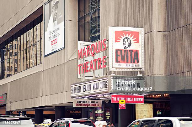 Photo libre de droit de Evita Sur Broadway À New York banque d'images et plus d'images libres de droit de Broadway - Manhattan - Broadway - Manhattan, Eva Perón, Affichage dynamique