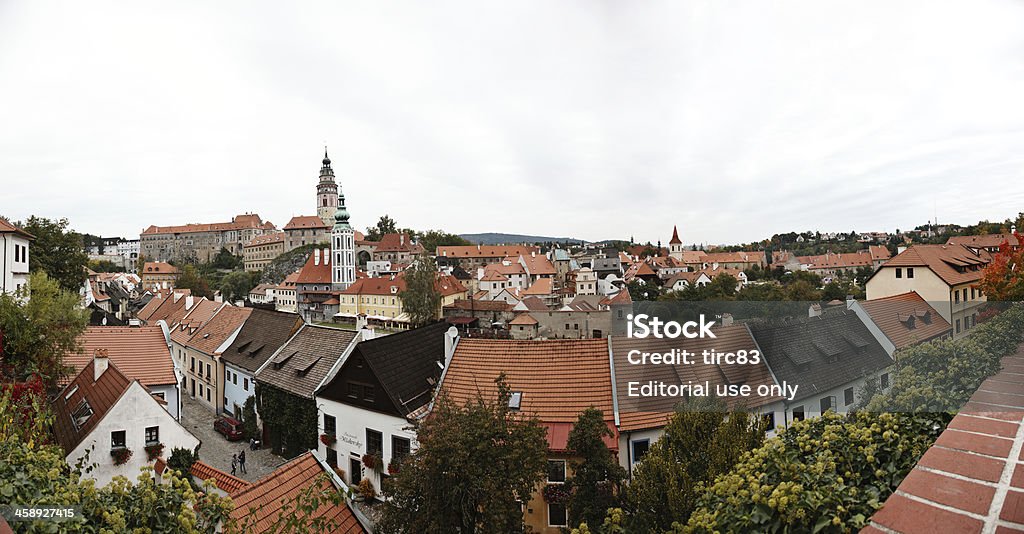 Pittoresca cittadina di Český Krumlov, nella Repubblica Ceca - Foto stock royalty-free di Ambientazione esterna