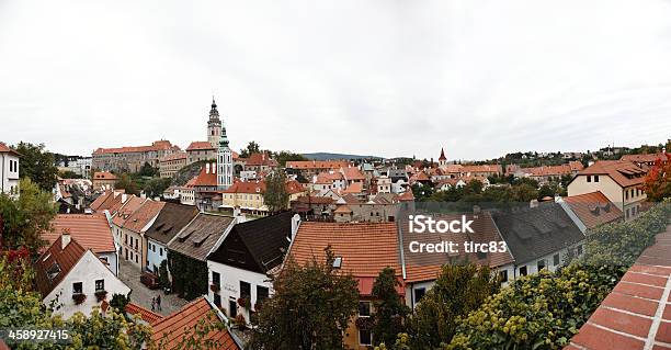 Pittoresca Cittadina Di Český Krumlov Nella Repubblica Ceca - Fotografie stock e altre immagini di Ambientazione esterna