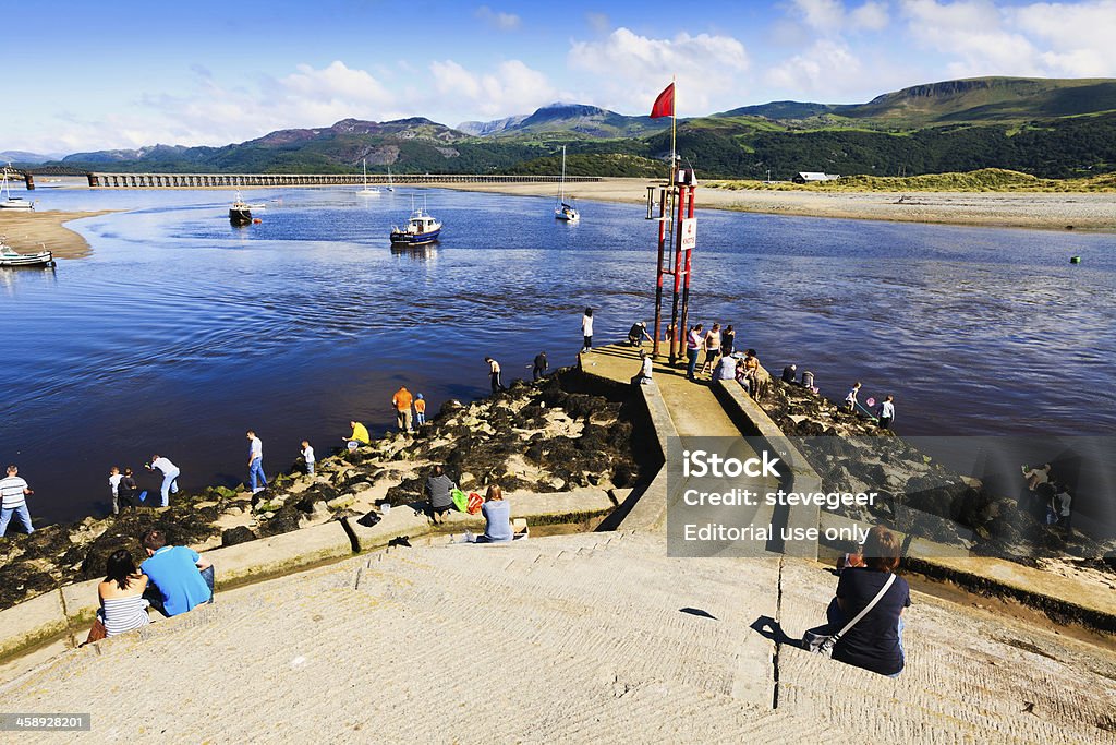 Familienurlaub Kaffeemaschine in Barmouth, Wales - Lizenzfrei Altertümlich Stock-Foto