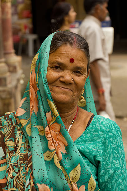 Portrait of an Indian woman stock photo