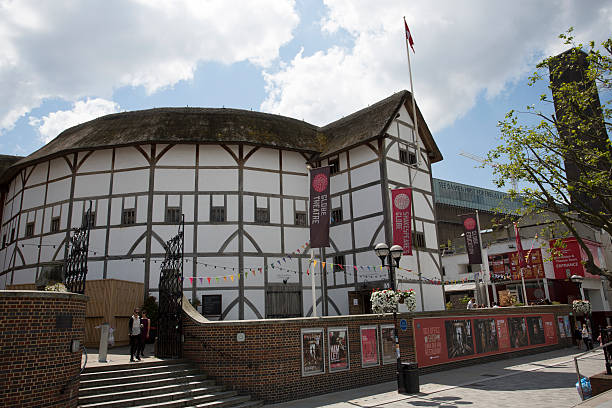 Shakespeares Globe theatre in London stock photo