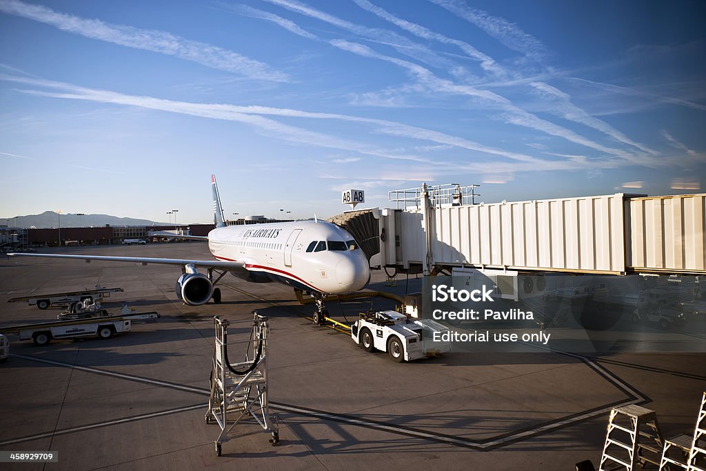 Préparation'avion avant de décoller de Las Vegas - Photo de Amérique du Nord libre de droits