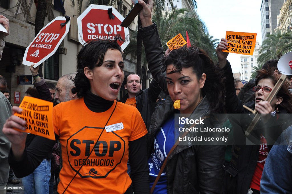 Huelga General en España - Foto de stock de Manifestación libre de derechos