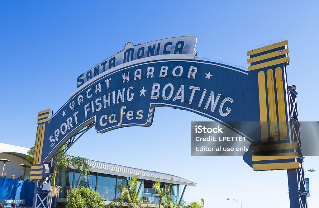 De Santa Monica Pier - Foto de stock de Califórnia royalty-free