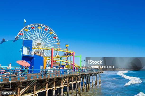 Foto de Píer De Santa Monica e mais fotos de stock de Pier de Santa Mônica - Pier de Santa Mônica, Califórnia, Cidade de Los Angeles