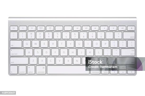 Apple Беспроводной Клавиатурой — стоковые фотографии и другие картинки Компьютерная клавиатура - Компьютерная клавиатура, Изолированный предмет, Компьютерная клавиша