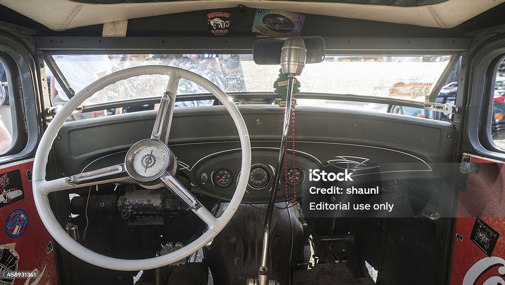 Rat Rod Interior - Foto de stock de Ford - Nome de marcas de carros royalty-free