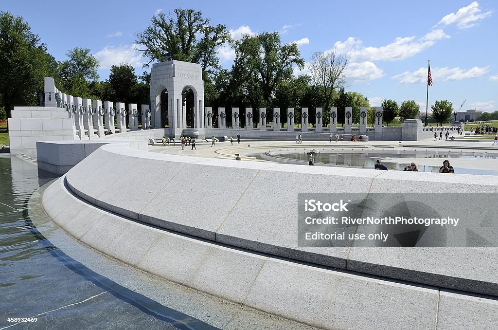 Uns War Memorial, Washington, DC - Lizenzfrei Amerikanische Flagge Stock-Foto