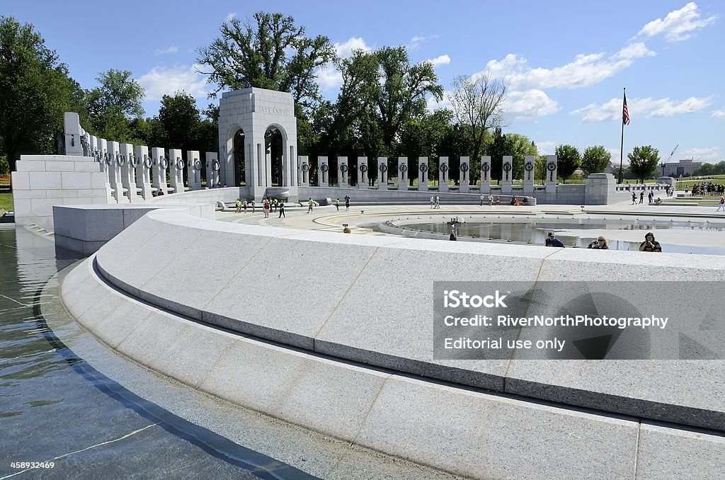 EUA, Washington DC Memorial de Guerra - Royalty-free Bandeira Foto de stock