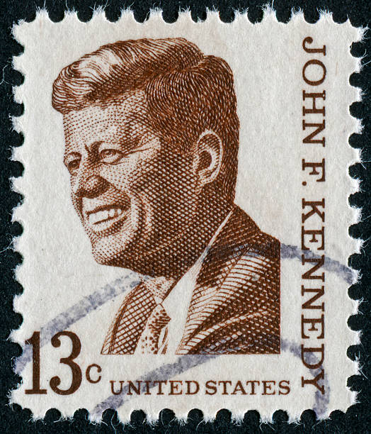 GERMANY - CIRCA 1964. Vintage postage stamp memorializes John F. Kennedy, circa 1964.
