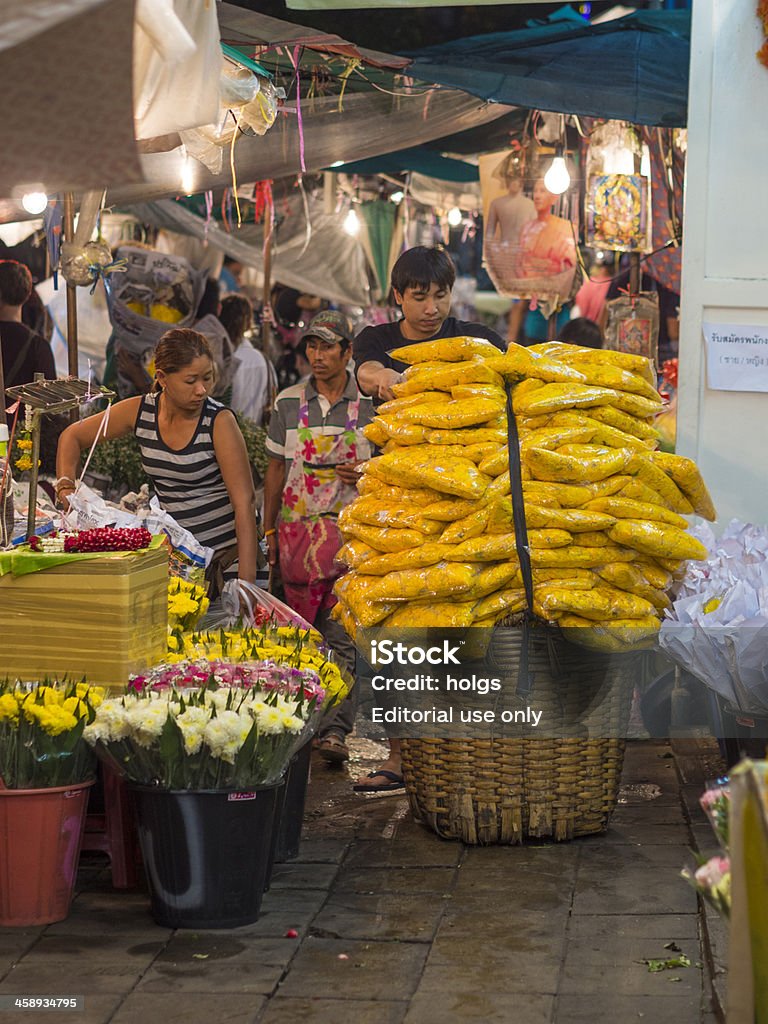 Flower Market Bangkok, Tajlandia - Zbiór zdjęć royalty-free (2012)