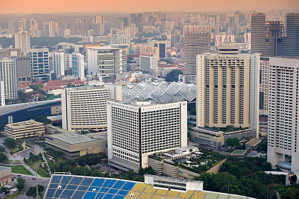 hotéis de luxo em singapura - pan pacific hotel imagens e fotografias de stock