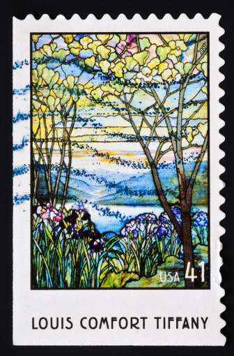 Sagamore Hill, Home of American President Theodore Roosevelt depicted on US Vintage Postage Stamp