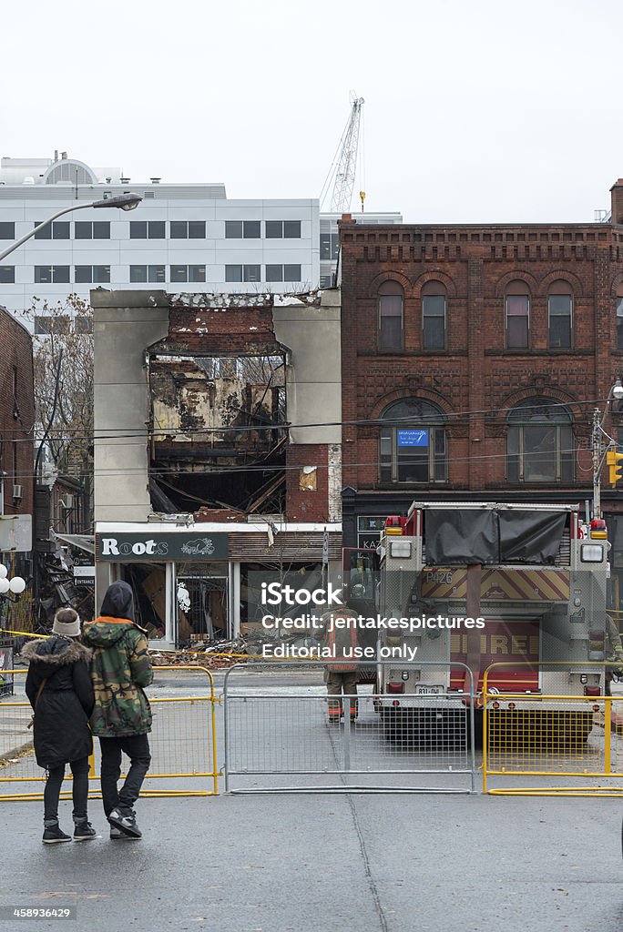 Queen Street fuoco - Foto stock royalty-free di Ambientazione esterna