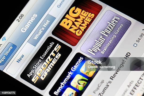 Gry W App Store - zdjęcia stockowe i więcej obrazów Aplikacja mobilna - Aplikacja mobilna, Apple Computers, Biznes