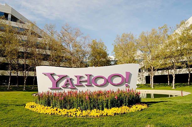 yahoo headquarters in silicon valley stock photo