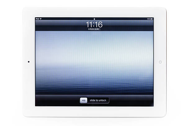 o novo ipad 3 - ipad 3 ipad white digital tablet imagens e fotografias de stock