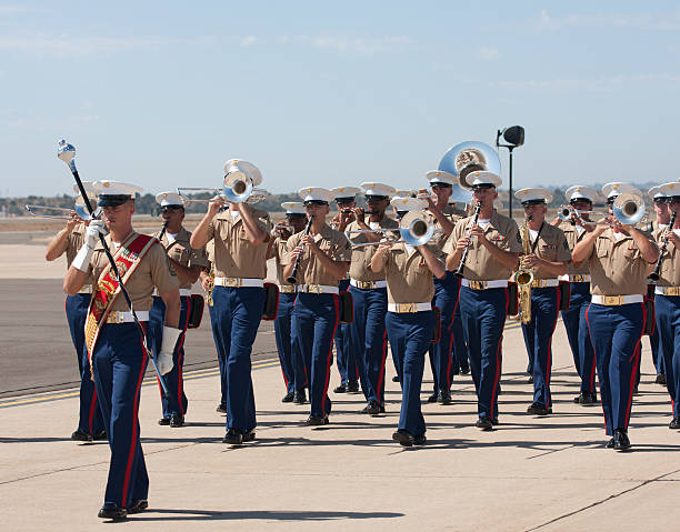 marine corps バンド - marine corps air station miramar airshow san diego california marines ストックフォトと画像