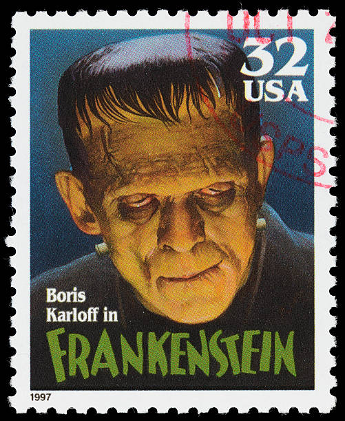 usa borys karloff frankenstein znaczek pocztowy - frankenstein zdjęcia i obrazy z banku zdjęć