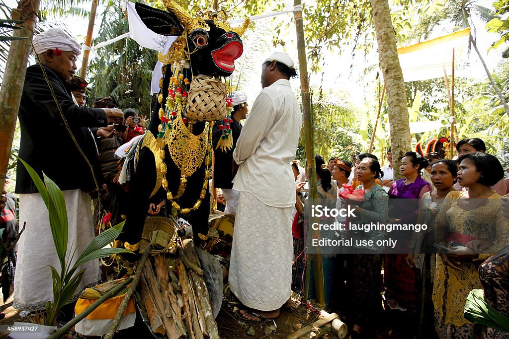 Balijski Kremacja Bali, Indonezja - Zbiór zdjęć royalty-free (Akcesoria religijne)