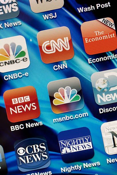 noticias de aplicaciones para iphone 4 - msnbc fotografías e imágenes de stock