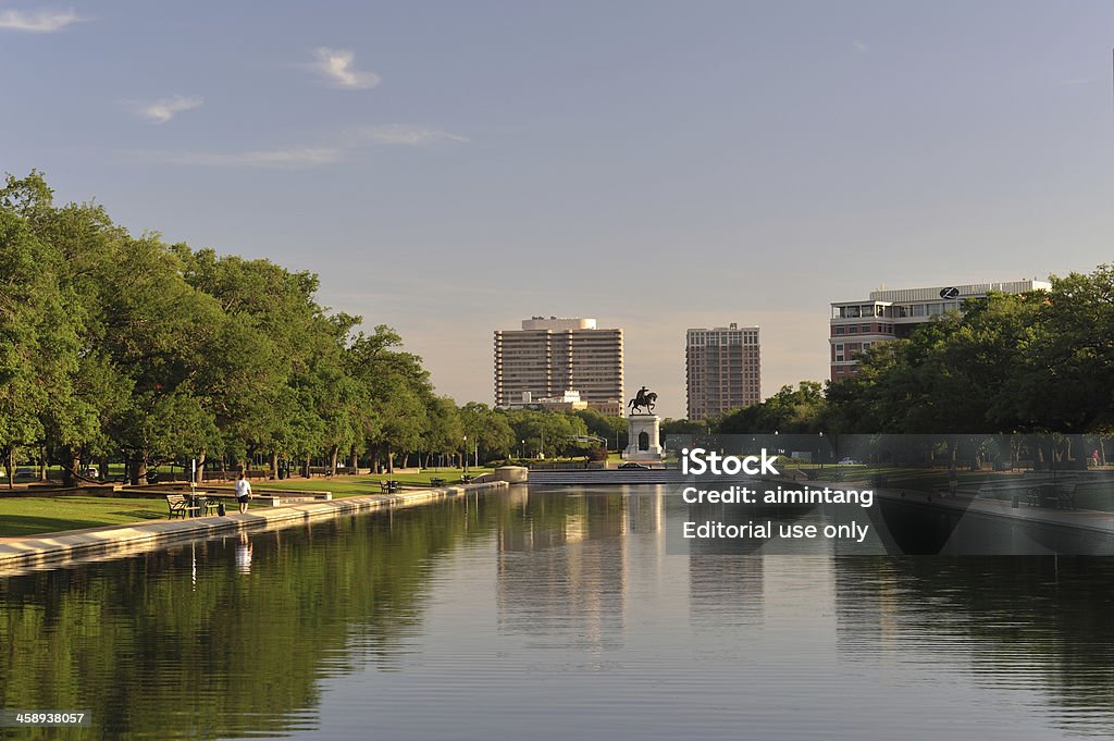 Hermann Park a Houston - Foto stock royalty-free di Albero