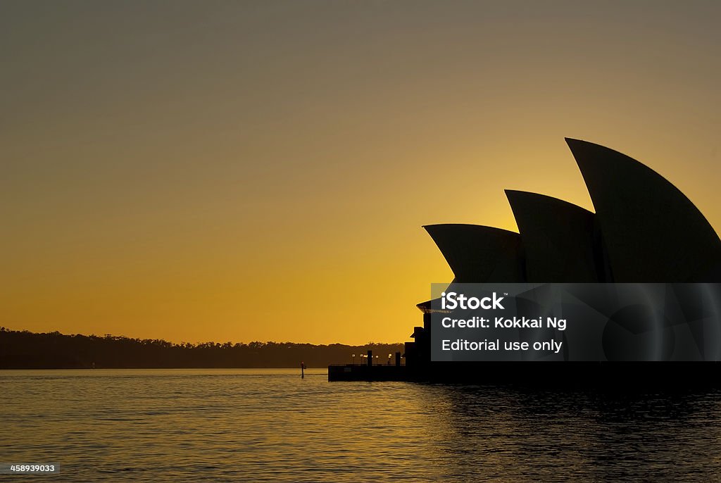 Ópera de Sydney ao nascer do sol - Royalty-free Amanhecer Foto de stock