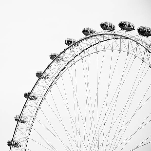 London Eye Stock Photo - Download Image Now - Black And White, London -  England, Photography - iStock