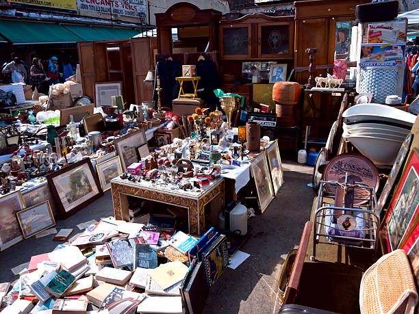 Mixed stuff at the flea market near Viennas famous Naschmarkt, Austria