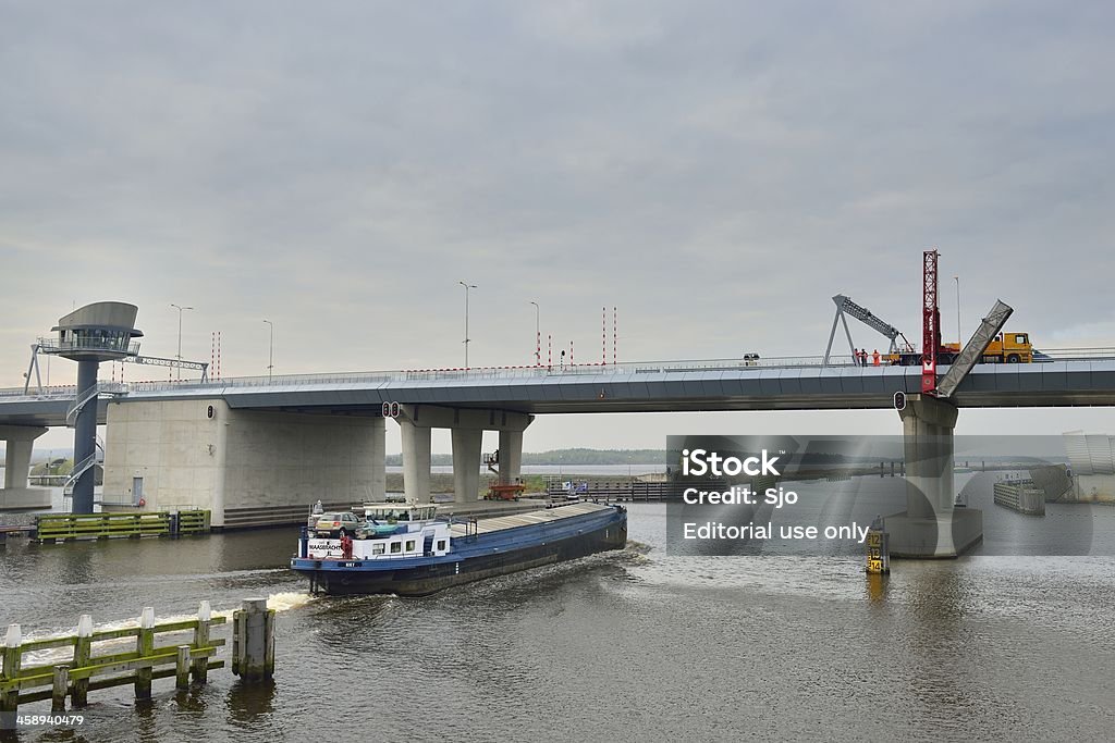 Ponte Ramspol - Royalty-free Barcaça Foto de stock