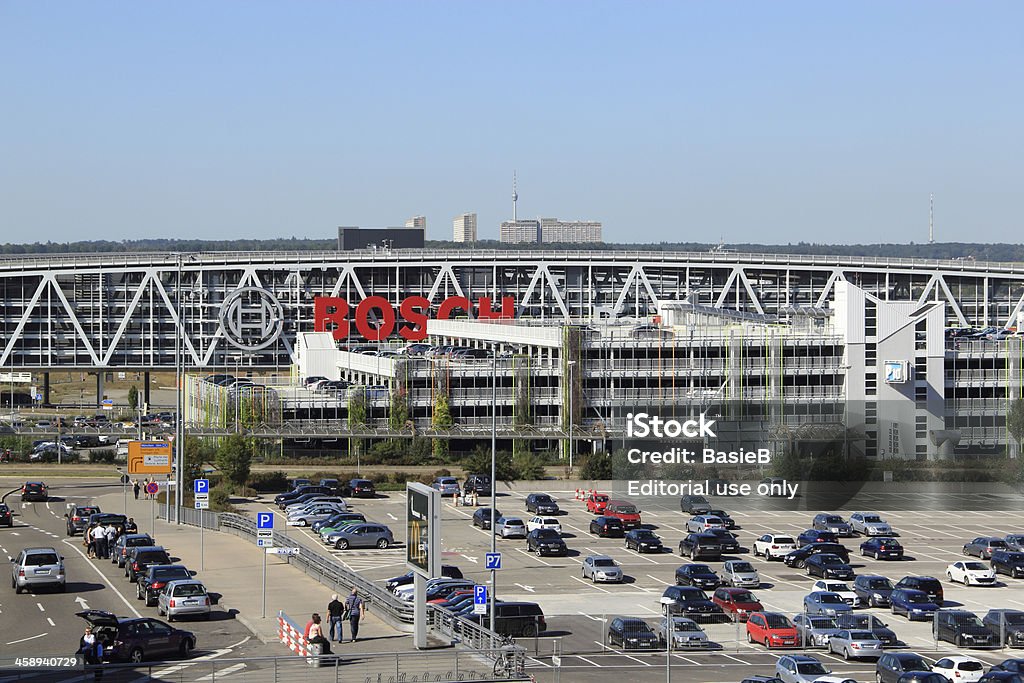 Parkmöglichkeit am Flughafen Stuttgart - Lizenzfrei Stuttgart Stock-Foto