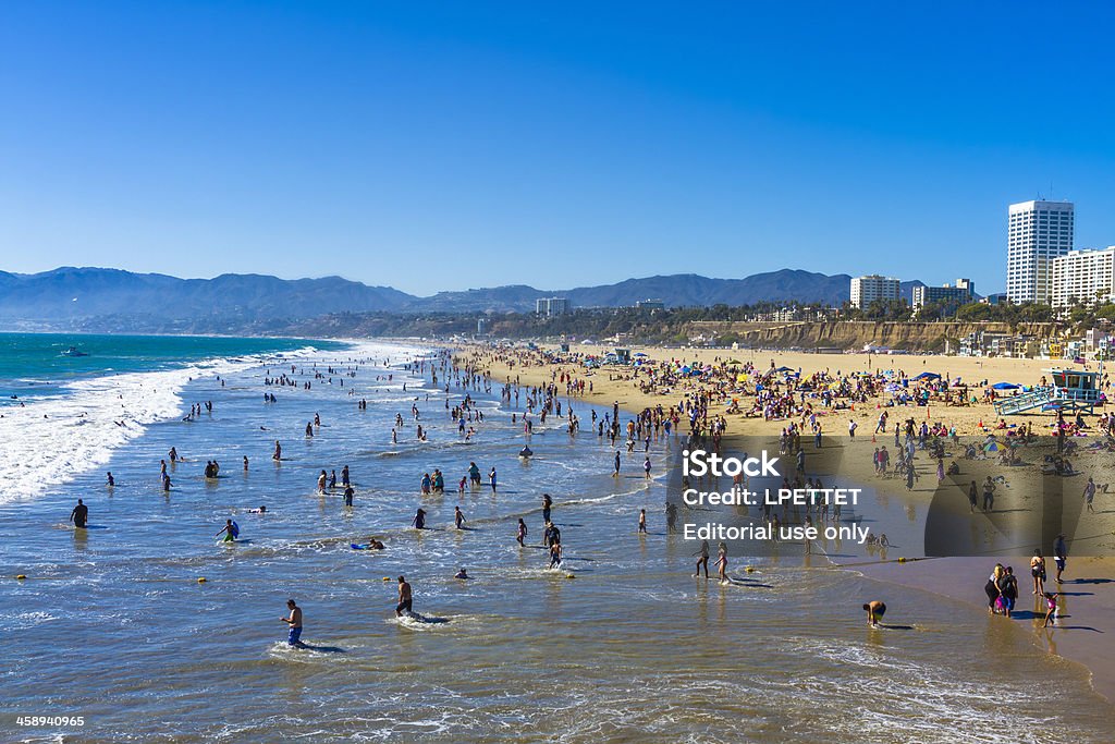Santa Monica Beach - Foto de stock de Aire libre libre de derechos