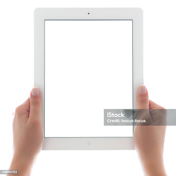 Hält Weißer Bildschirm Ipad 3 Stockfoto und mehr Bilder von Berührungsbildschirm - Berührungsbildschirm, Computeranlage, Computerbildschirm