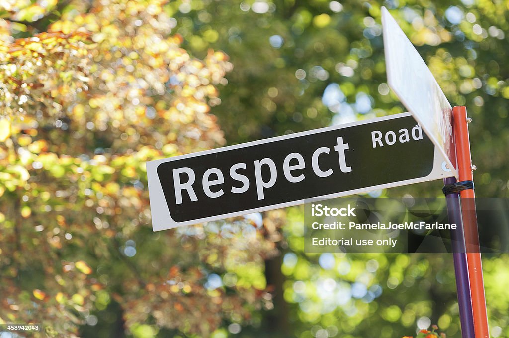 Respect Road "Vancouver, Canada- August 5, 2012: A street sign with the words: Respect Road, on a float at the Vancouver Pride Parade on August 5, 2012.  The annual Vancouver Pride Parade is Western Canadas largest celebration of the LGBTTQ (lesbian, gay, bisexual, transgender, transsexual, transvestite, queer, questioning) community and is in its 34th year.  This image was taken on Robson Street, Vancouver, British Columbia, Canada, along the parade route." 2012 Stock Photo