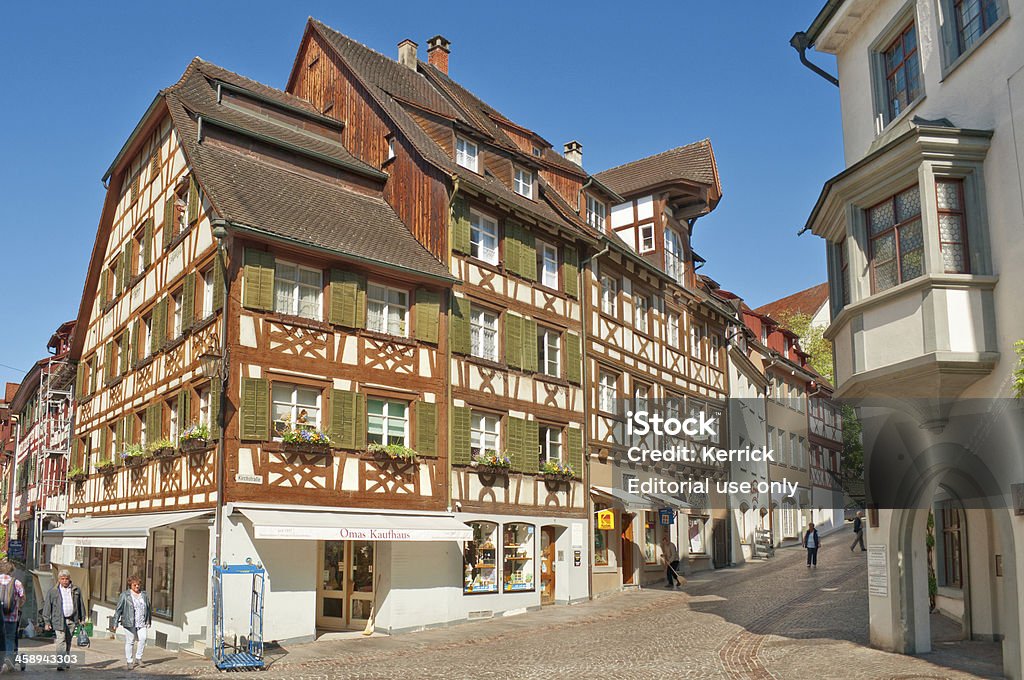 Frame Häuser im Meersburg Deutschland - Lizenzfrei Alt Stock-Foto