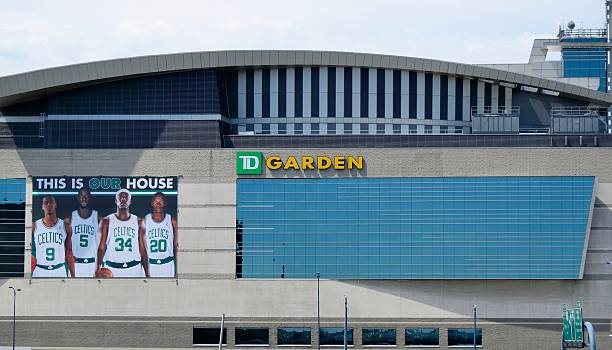 td garden - boston celtics stock-fotos und bilder