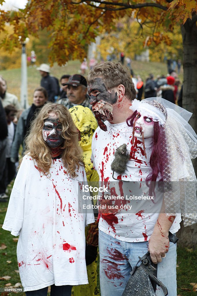 오타와 좀비 워크 - 로열티 프리 Zombie Walk 스톡 사진