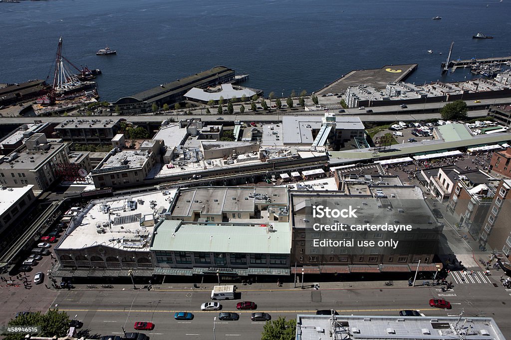 Mercato degli allevatori di Pike Place, il Seattle - Foto stock royalty-free di Stati Uniti del Pacifico nord-occidentale